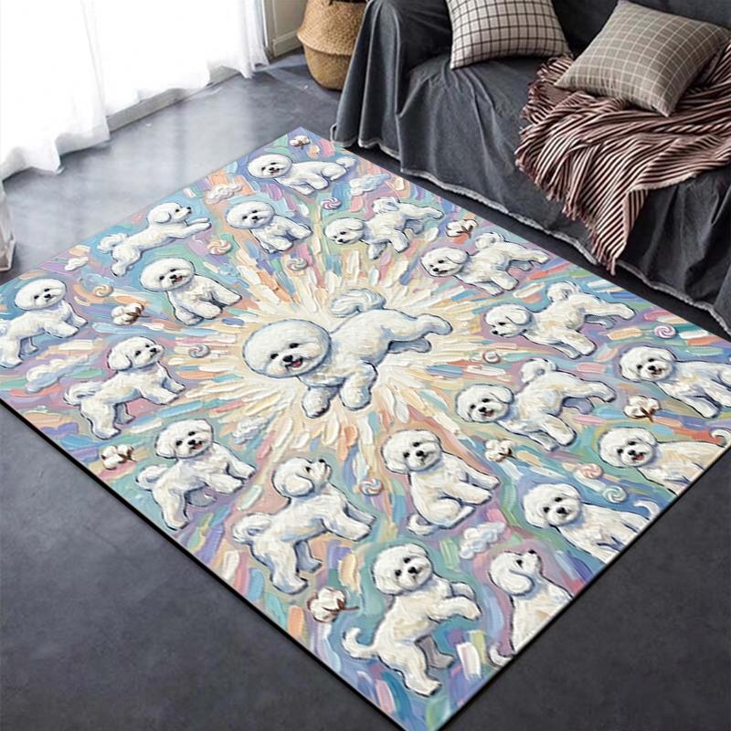 2025 New Cute Puppy Carpet Rug for Living Room Bedroom Home Sofa Decoration,Kids Play Non-slip Floor Mat