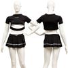 Clearstone SecretRose Cosplay Halloween Slit Police Costume for Women, Black