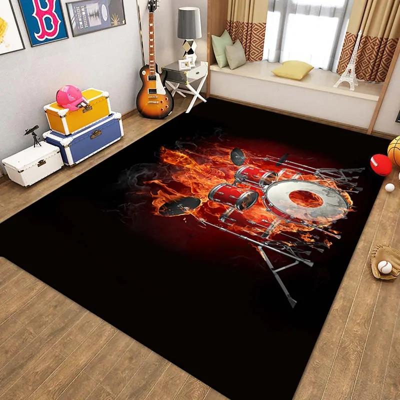 Record CD Creative Carpets Vinyl Record Collection Living Room Decor Area Rugs Music Theme Floor Mat for Bedroom Gamer Room Dorm