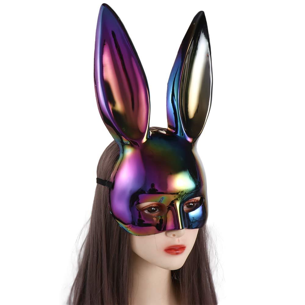 Props Gifts Rabbit Ears Mask Half Face Mask Prom Party Supplies Women Half Mask Party Cosplay Props