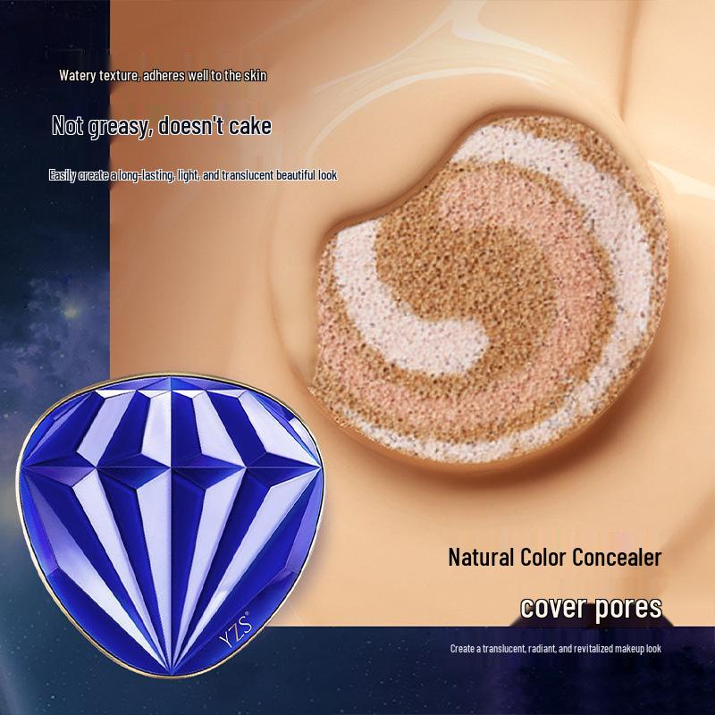 Sapphire Cushion BB Cream: Nourishing, Oil-Control, Long-Lasting, No-Smudge Formula for Oily & Dry Skin.