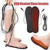 USB Heated Shoe Insoles Feet Warm Sock Pad Mat Foot Warmer Heating Shoe Pad USB Heating Feet Warmer for Women Men