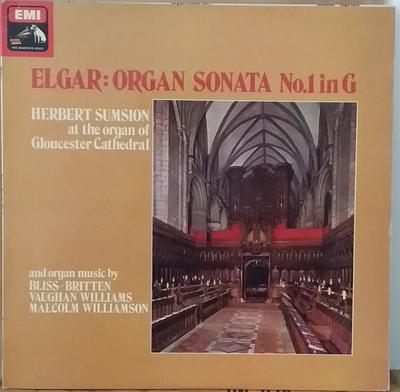 LP Schallplatte HERBERT SUMSION, CHRISTOPHER DEARNL - Elgar: Orgelsonate Nr.. 1 And Organ HQS1376 EMI 1977 UK Klassisch Gebraucht