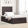 Enjoy a restful night s sleep with this ottoman bed with mattress and LED lighting in dark brown measuring 120 x 190 cm