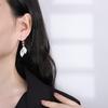 Imitation Natural Emerald Earrings Exaggerated Long Tassel Retro Full Light Luxury