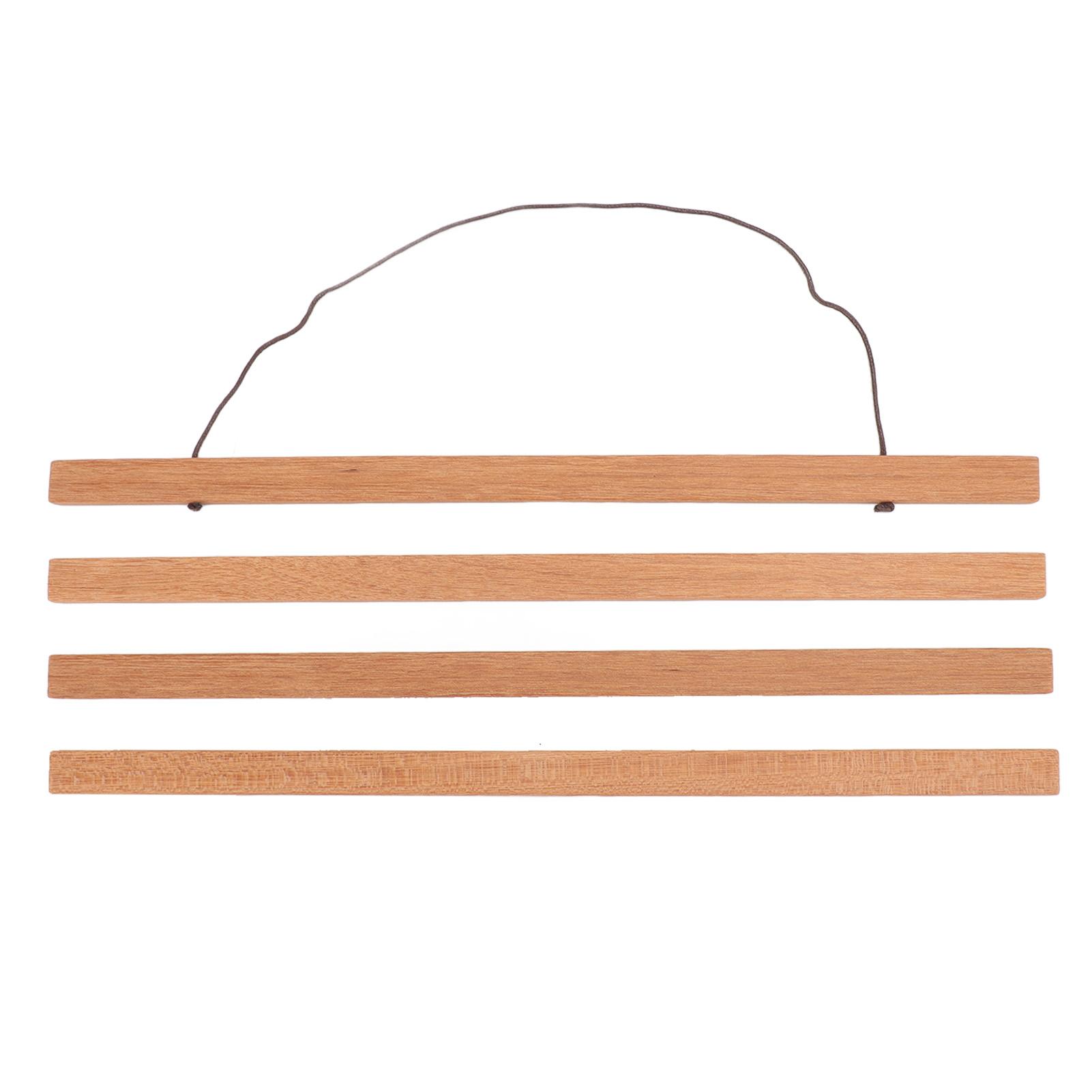 

Магнитная вешалка для плакатов из тикового дерева, деревянная магнитная вешалка для плакатов, печатных фотографий, картинок 40cm / 15.7in