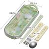 Skater Antibacterial Slide Trio Set Perfect for Lunch and and Sanpomichi Made In Japan Children's (TACC2AG-A) - Boxes, Chopsticks, Spoon, Fork,