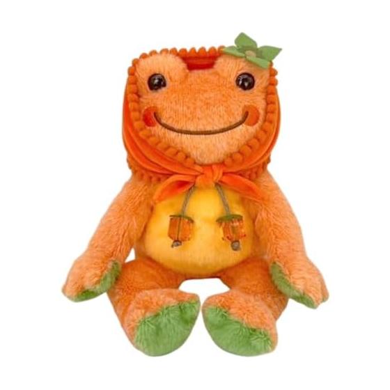Nakajima Corporation Frog Pickles Oysters and Oysters Bean Doll Persimmon Orange Plush Toy 216687-25