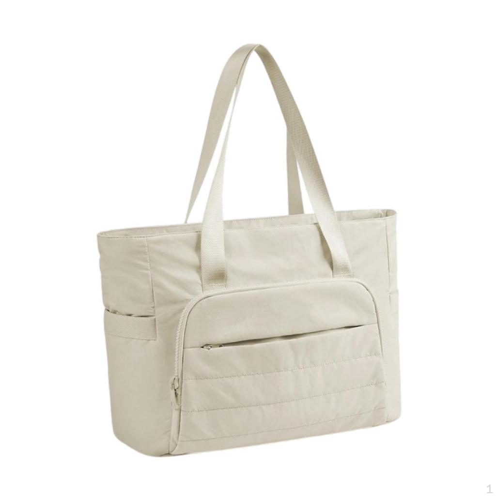 Gym Bag Women's Handbag with Yoga Mat Strap Stylish Portable Large Capacity Wear Resistant for