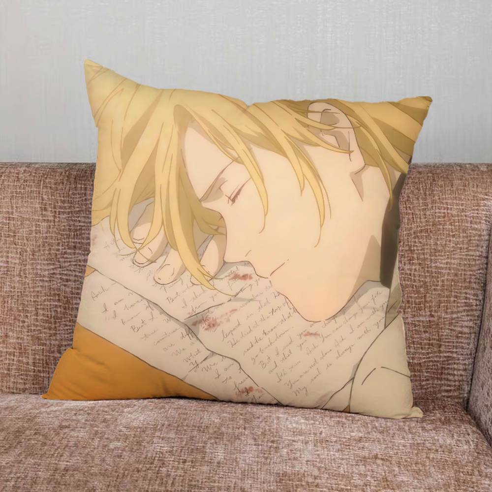 Anime Banana Fish Pillow Case Pillowcase Home Sofa Cushions Car Cushions Pillowcover Office Pillowshell Pillow