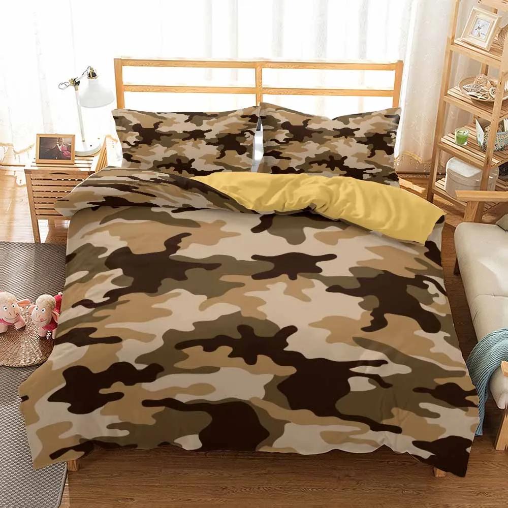 3D Tarnmuster Bettwäsche-Set Design Heimtextilien Coole Jungen Mädchen Kinder Erwachsene Bettbezug-Set Weiche Deckenbezüge Mit Kissenbezug 3 Teile