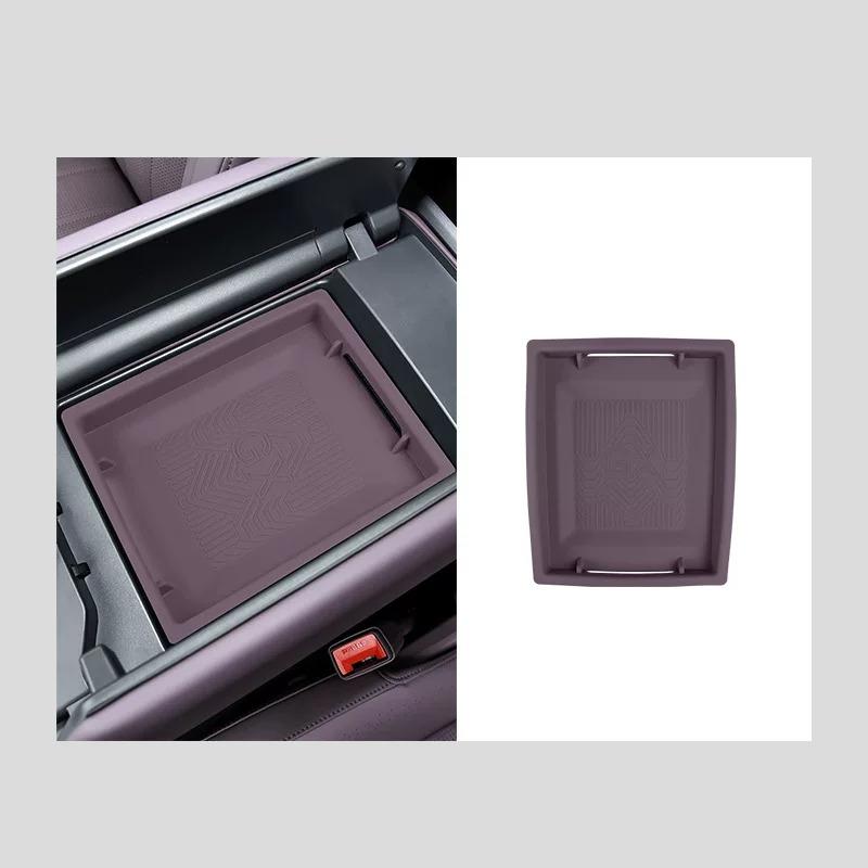 For Xpeng GX Xiaopeng GX 2026 Upper Armrest Silicone Storage Box Organizer Mat Anti Slip Dustproof Interior Accessories