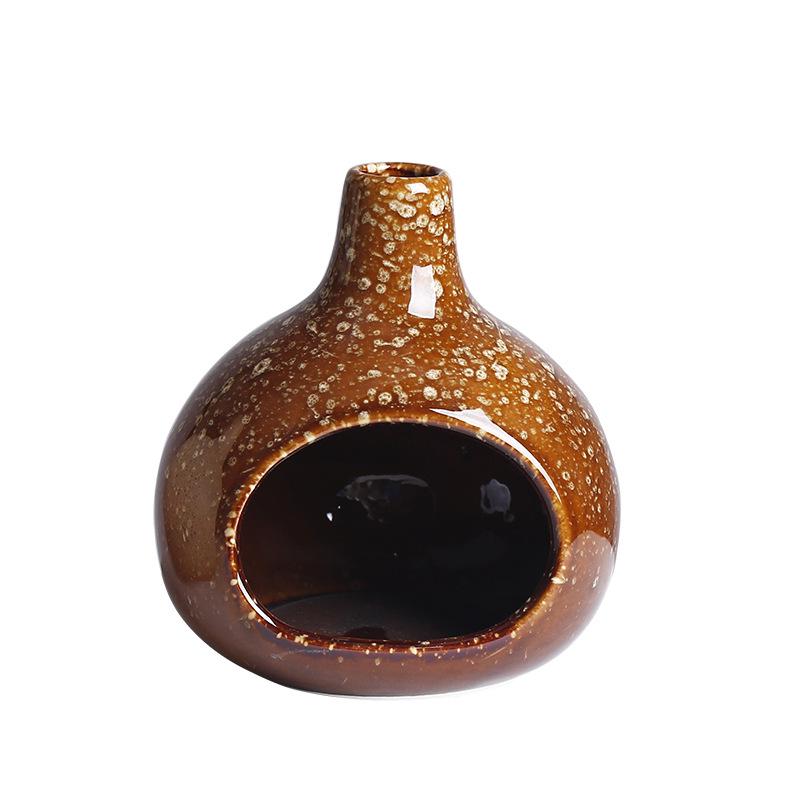 Sage & Cedar Incense Burner - Small Demagnetizing Fireplace for Purification