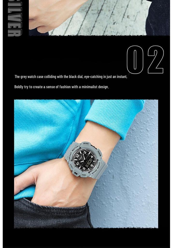 Sanda Multifunctional Luminous Sports Watch for Students – Waterproof, Electronic, Junior High School Youth Style