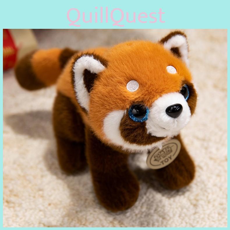 Cute Panda Tiger Raccoon Cartoon Animal Plush Doll For Kids Decor Bedroom