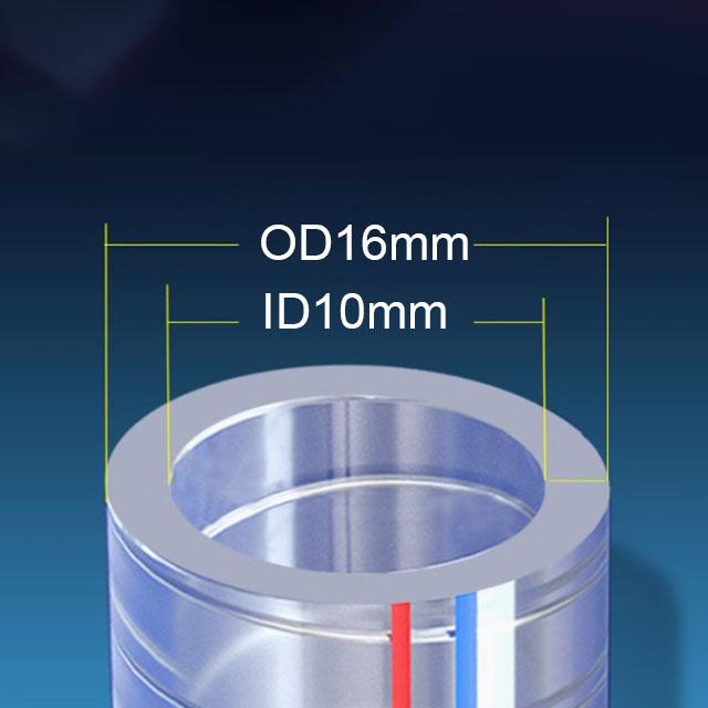 1M Transparent PVC Steel Wire Reinforced Hose, ID10-ID38mm Suitable For Plastic Pipes For Water, Oil, And Transportation
