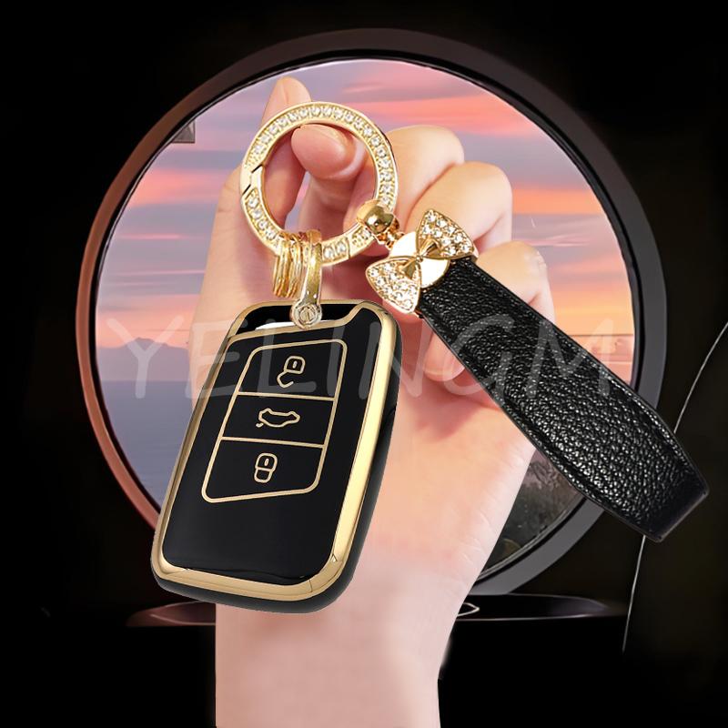 New Style Tpu Car Remote Key Case Cover Protector Shell For Vw Volkswagen Magotan Passat B8 Skoda Superb Kodiaq A7 Tiguan Mk2 Cc