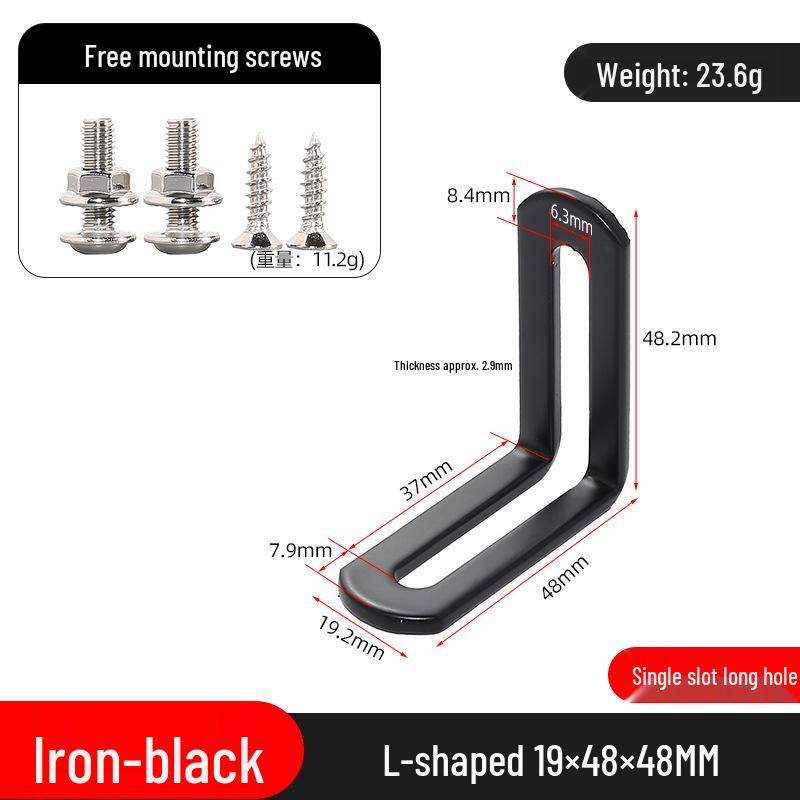 Stainless Steel 90° L-shaped Thickened Angle Bracket Connector