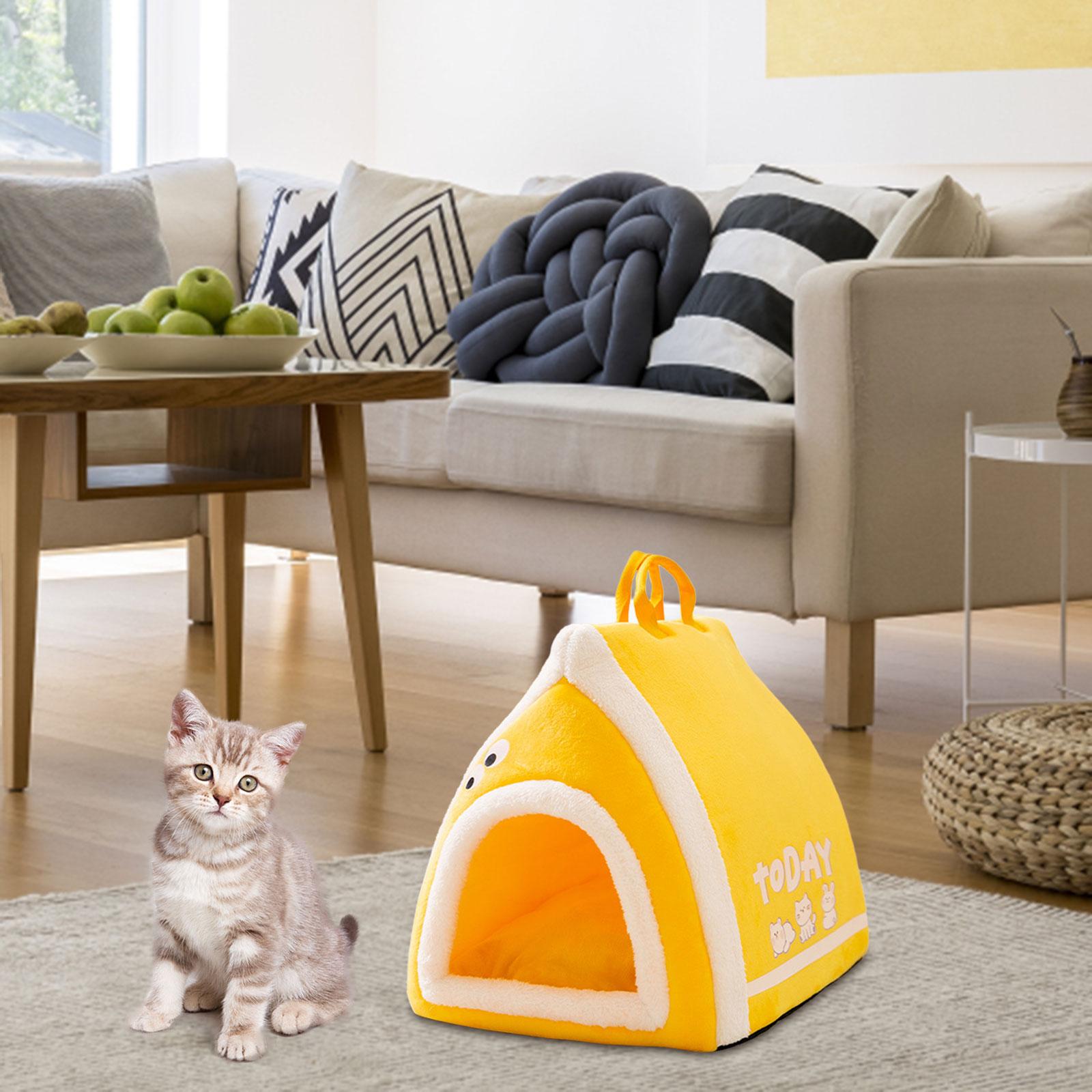 

Палатка для собак, приют для домашних животных, кошачий домик, моющаяся кровать для кошек, пещера, палатка для домашних животных для котят, для маленьких и средних собак, напольная для улицы