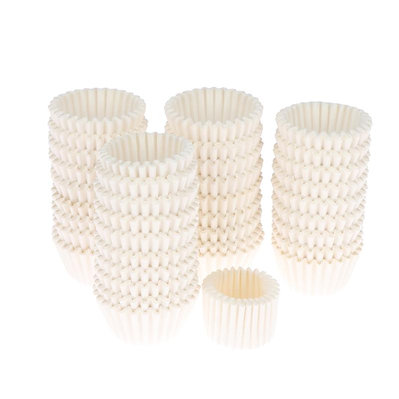 1000Pcs Mini Chocolate Paper Liner Baking Muffin Cake Cupcake Case Solid Color