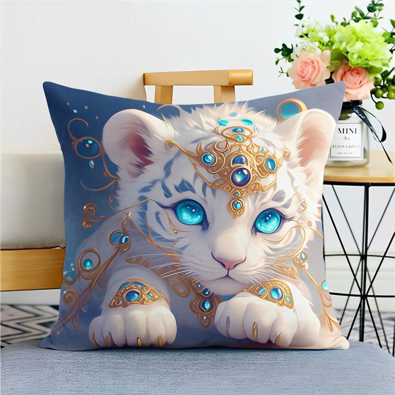 Beautiful Chinese Zodiac Pillowcase Dormitory Decoration Office Living Room Home Pillowcase