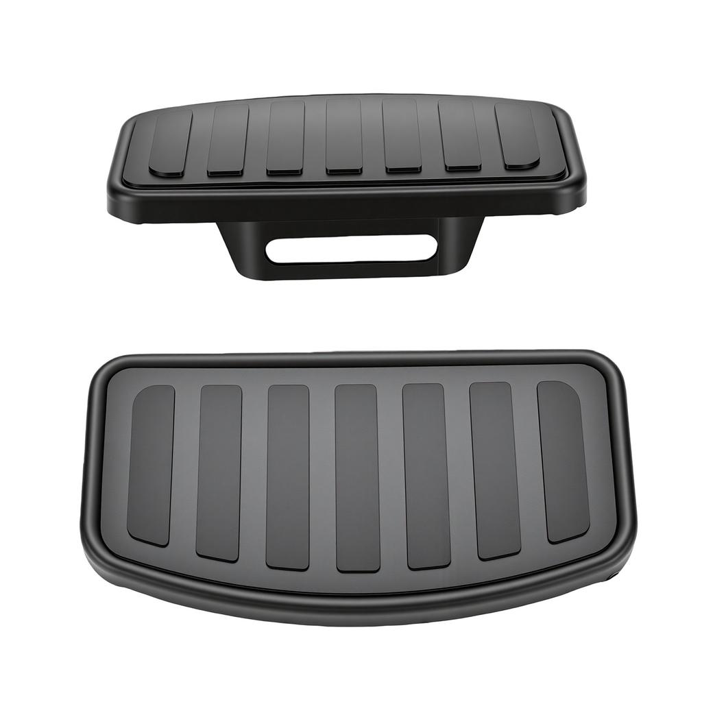 2pcs Motorcycle Footboard Front Foot Rest Pedal Replacement for V Star Drag Star V MAX Adjustable Black