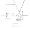 Stainless 26 Letter Initial Earring and Necklace Set Tarnish Jewelry Gift