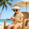 Children's Striped Summer Two-Piece Set: Soft Short Sleeve T-shirt & Elastic Waist Shorts