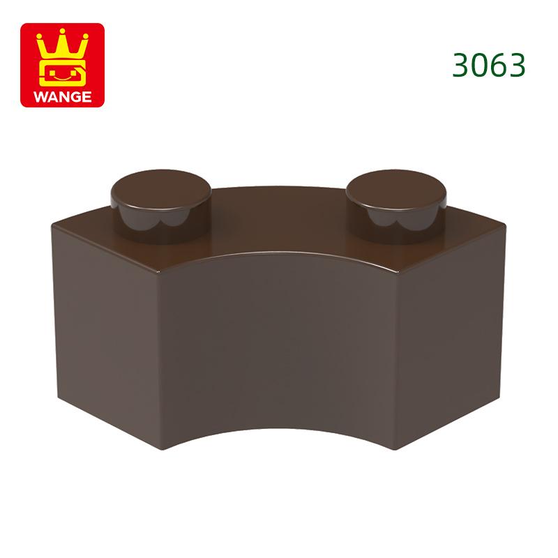 Non-Toxic 128Pcs/Lot 3063 85080 Curved Building Blocks Moc Accessories Compatible With Bricks Diy Children Toys Assembly Gift Box
