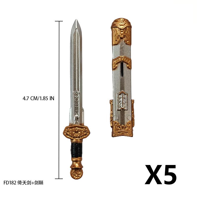 MOC Medieval Building Block Soldier Figure Weapon Accessories Battle Axe Bow Arrow Sword Sheath Shield Assembly Puzzle Brick Toy