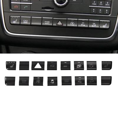 Car Console Air Conditioner Function Buttons Trim Sticker For Mercedes Benz GLA X156 CLA C117 A B Class W176 W246 2013-2017