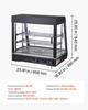 3-Tier Commercial Food Warmer Display, 1200W Food Display Warmer with LED Light, Top Storage and Adjustable Shelves, 30-85 Steam Heating, 106Qt/100L