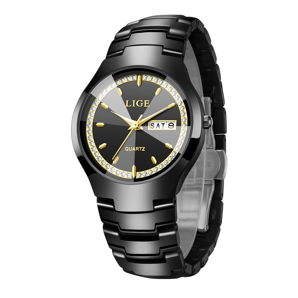 LIGE New Luxury Woman Watch Waterproof Stainless Steel Luminous Date Ladies Watch Simple Casual Women’s Quartz Watches