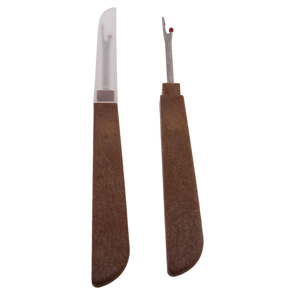 2Pcs Plastic Handle Craft Thread Cutter Seam Ripper Stitch Unpicker Needle Arts