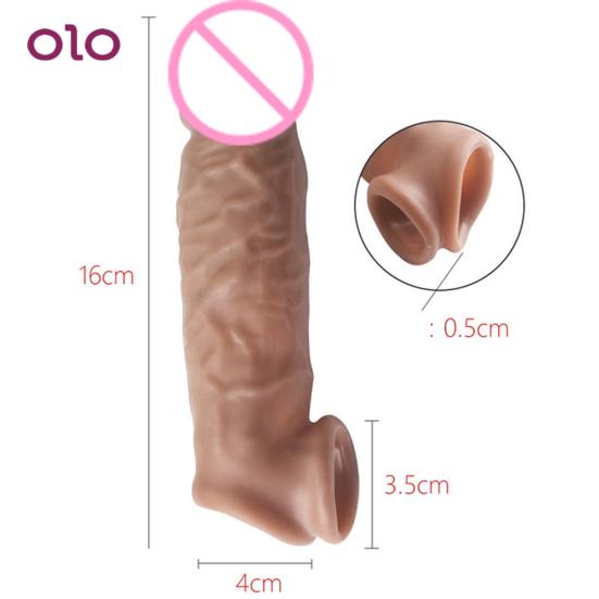 Par deler sexleketøy Penisermeforstørrelse Sexleketøy Kondomer Dildo Extender Cock Delay Ring