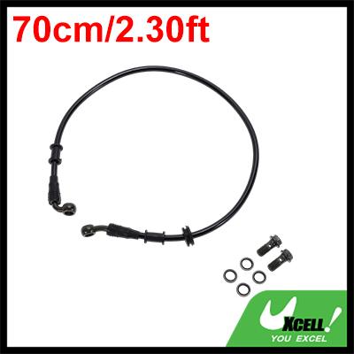 Motoforti 50/60/70/80/90/100/110/120/130cm Motorcycle Brake Clutch Oil Hose Line Kit for Motorcycles Dirt Bikes ATV Black