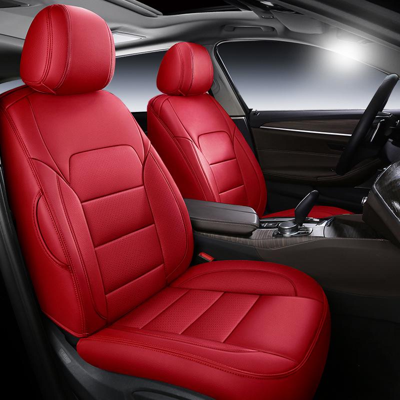Genuine Leather Car Seat Cushion for 2015-2016 Ford Hatchback/Sedan - Full Wrap Design