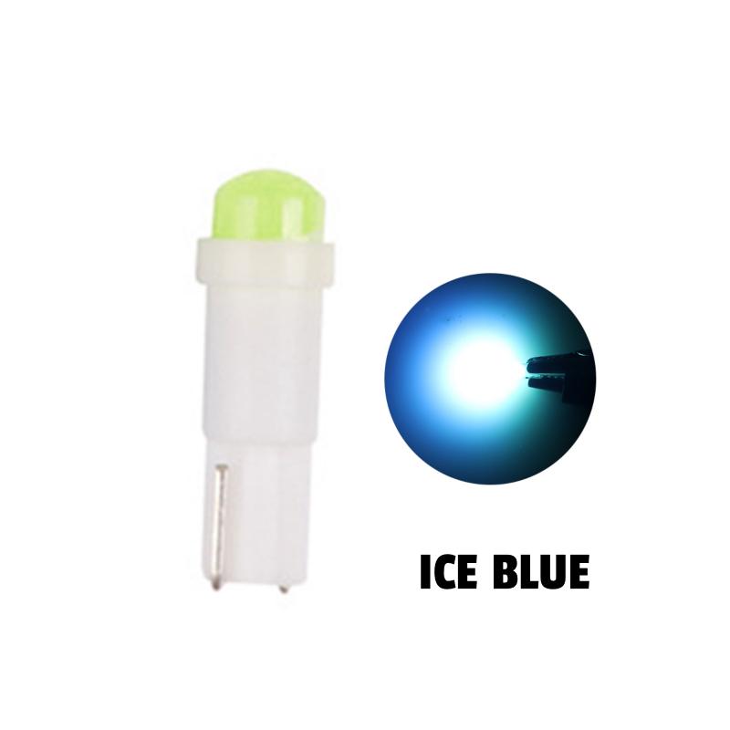 10/50pcs T5 LED W3W Car Wedge Dashboard Light Gauge Instrument Lamp Indicator Reading Light White Blue Green Yellow 12V