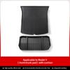 Smabee for Tesla Model Y 2021-2024 TPE Car Floor Mats Cargo Liner Trunk Pad Protection Waterproof All Weather Black