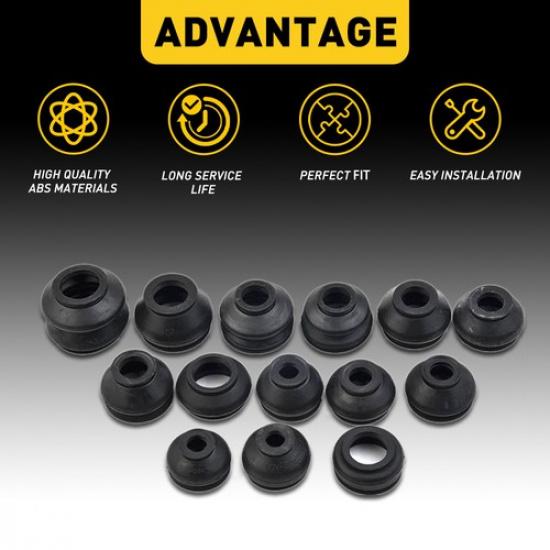 Universal 14x MULTIPACK Ball Rubber Joint Dust Boot Covers Track Rod End Set Kit