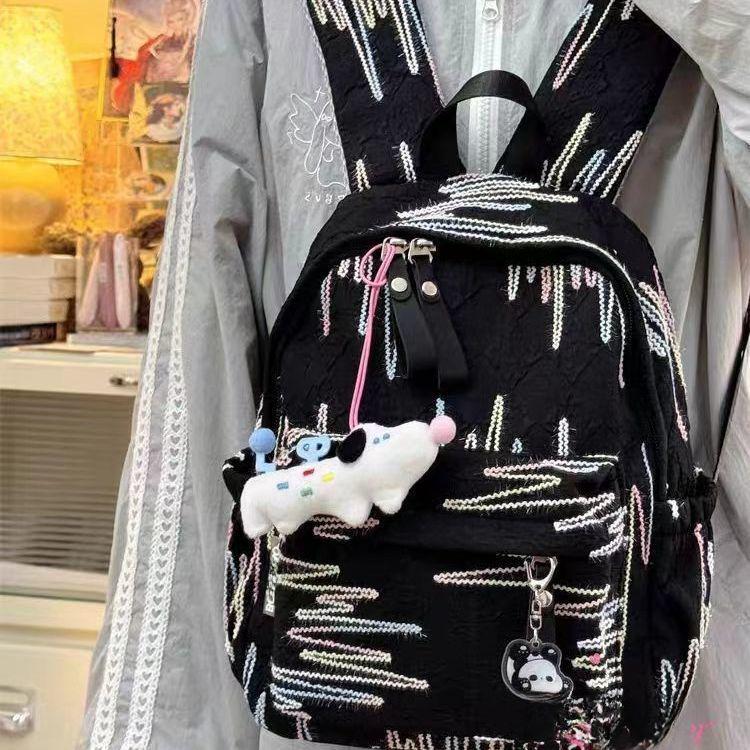 Soft-Girl Pastel Backpack - Cute, Compact School Bag for Female College Students