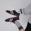 Retro Thick-Soled Leather Casual German Training Shoes - Autumn/Winter Women's Round Toe Lace-Up Sneakers