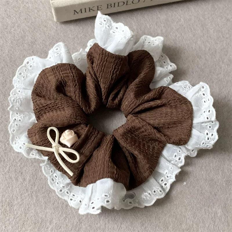 Pearl Lace Soft And Comfortable Hair Ties For Ponytail And Hair Accessories korean hair accessories