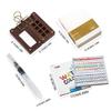 Mini Portable Watercolor Palette Set Watercolor Sketch Book with Binder Clips Portable Watercolor Travel Set for Travel Drawing