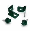 Panel Wrapping Clip, Clamp, 3/4 Handle, GREEN + Screw, 50 PCS