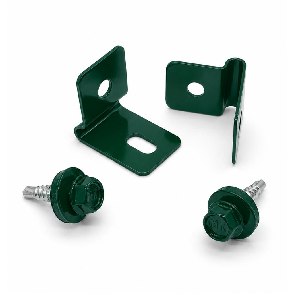 Panel Wrapping Clip, Clamp, 3/4 Handle, GREEN + Screw, 50 PCS