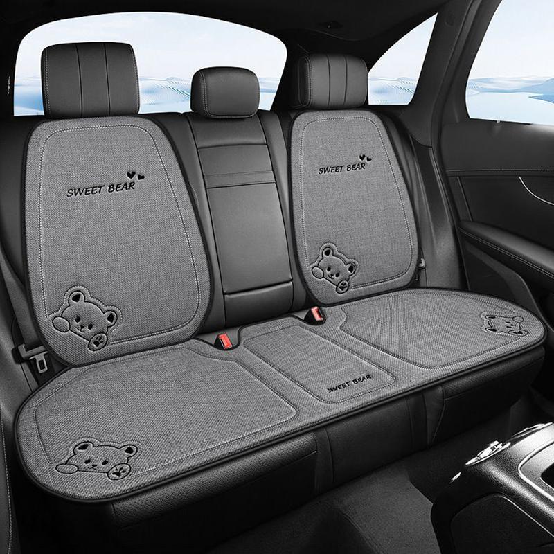 1Pcs Breathable Cartoon Bear Car Seat Cover Non-Slip Cushion for Women's Protection