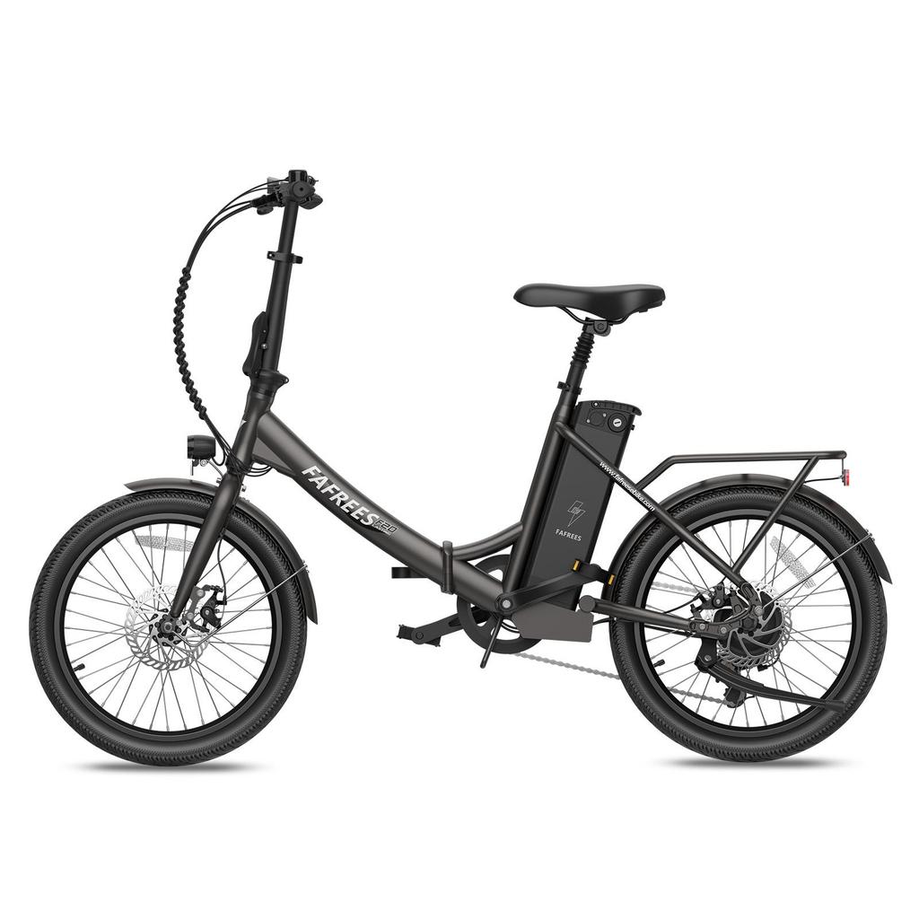 Electric Bicycle Foldable Fafrees 20" 250W Motor 18.2AH Citry Ebike Top Speed 25Km/h 7 Speed Load 120Kg F20 Lasting