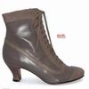 New Color Matching Front Strap Retro  Low Tube Low Heel Round Head Large Size Fashion Short Boots