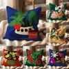 Plants and Flowers Cushion Cover Multi-Scene Pillow Cover for Home & Car - Reversible, Soft & Durable for Daily Use